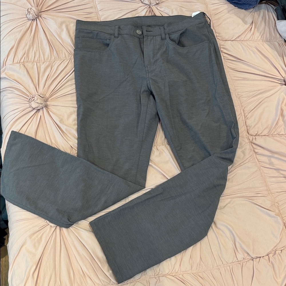 Callaway Charcoal Pinstripe Trousers